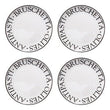 Noir Set Of Four Antipasti Plates