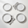 Noir Set Of Four Pizza Plates