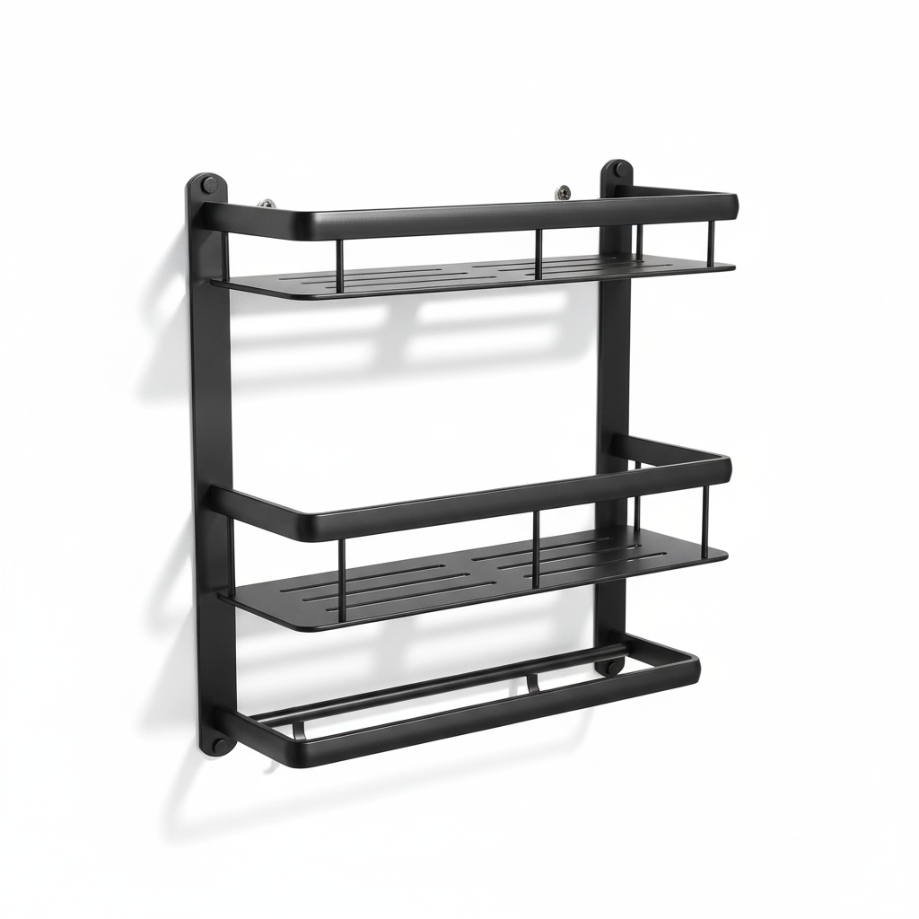 Nordic Minimalist Bathroom Vanity Free Punching Multifunctional Shelf