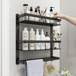 Nordic Minimalist Bathroom Vanity Free Punching Multifunctional Shelf