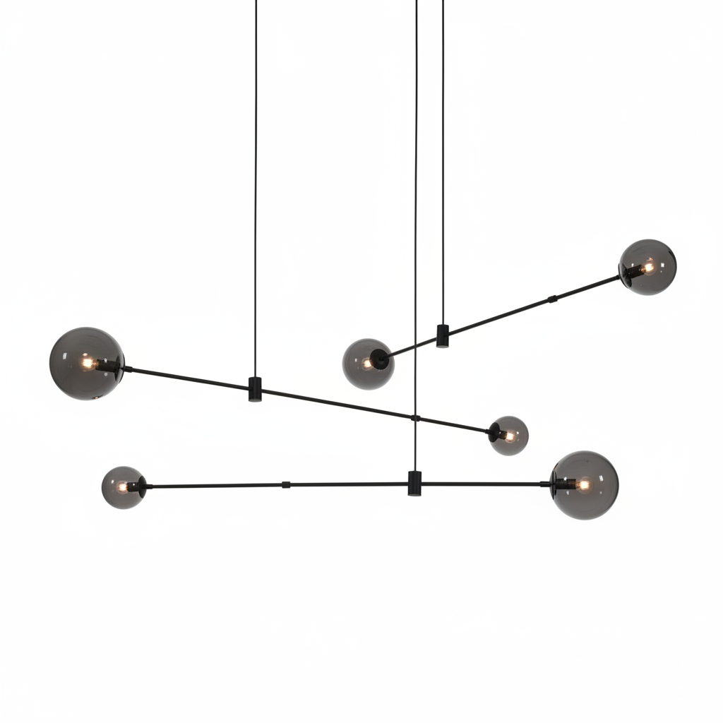 Nordic Minimalist Living Room Bedroom Dining Room Molecular Chandelier