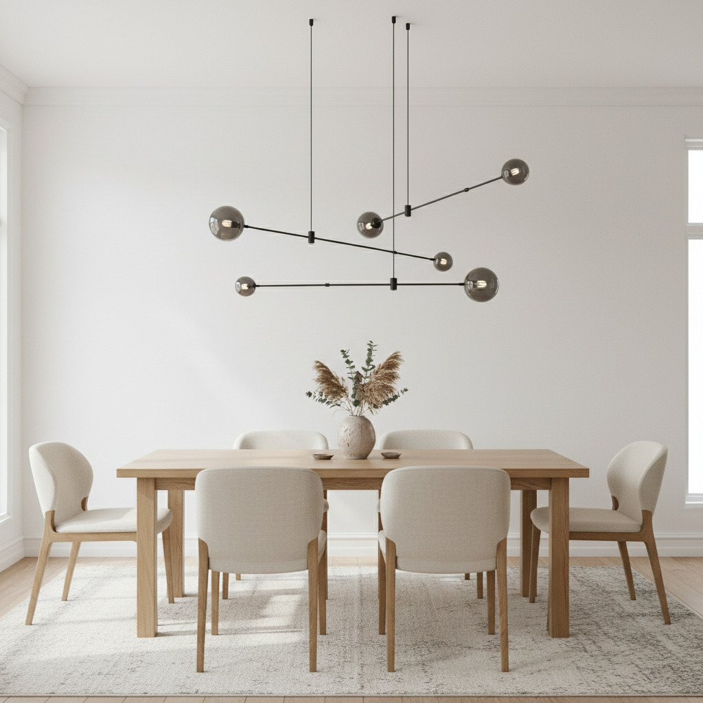 Nordic Minimalist Living Room Bedroom Dining Room Molecular Chandelier