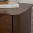 Norway Narrow Walnut Bedside Table