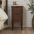 Norway Narrow Walnut Bedside Table