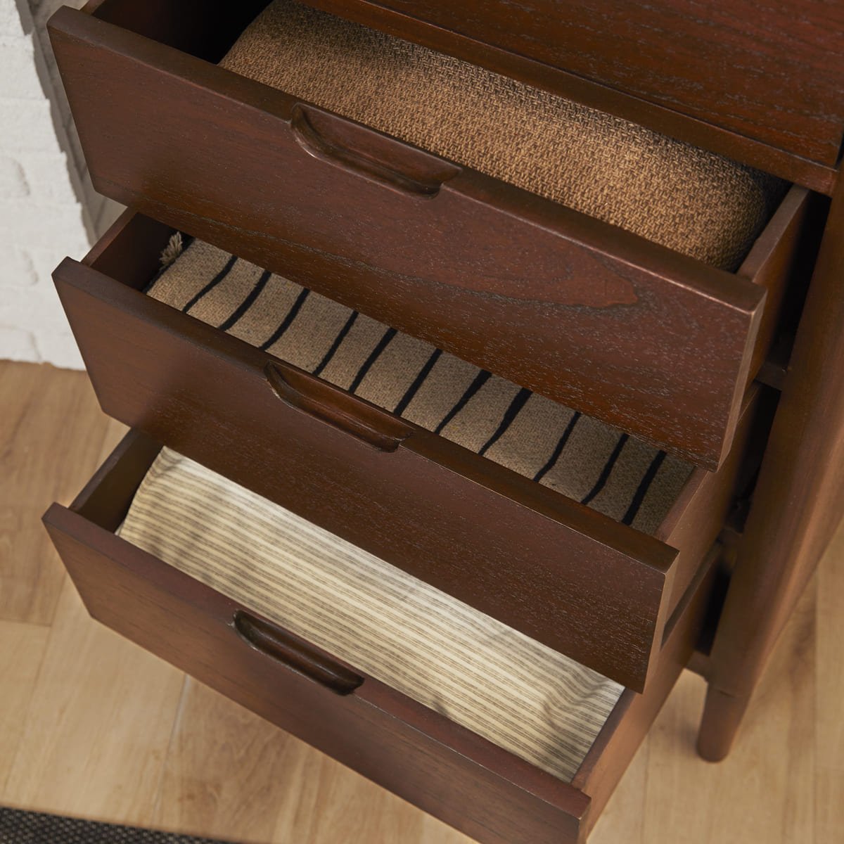 Norway Walnut Chest of 3 Drawers