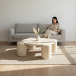 Nova Flower Nesting Coffee Table, White