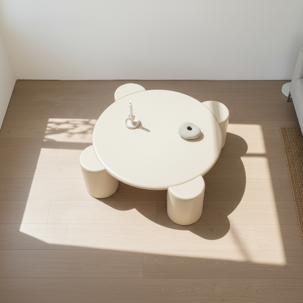 Nova Flower Nesting Coffee Table, White