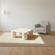 Nova Flower Nesting Coffee Table, White
