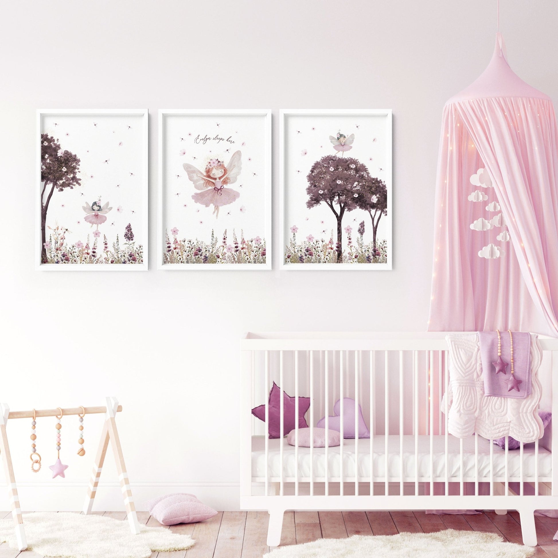 Nursery Pictures Framed | Set of 3 wall art prints