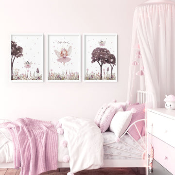 Nursery Pictures Framed | Set of 3 wall art prints