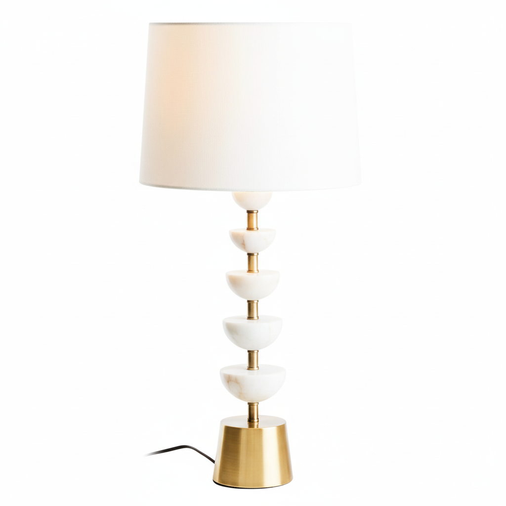 OcalaÂ White Table Lamp
