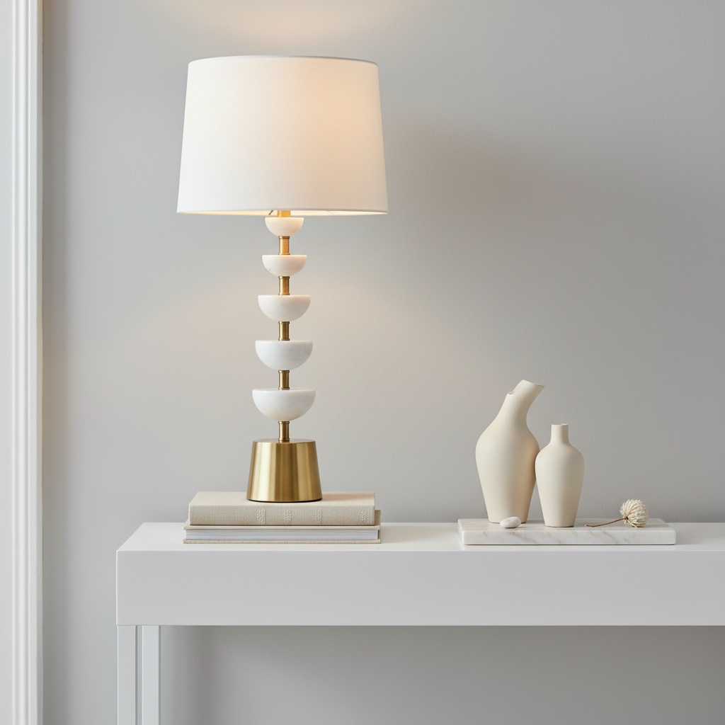 OcalaÂ White Table Lamp