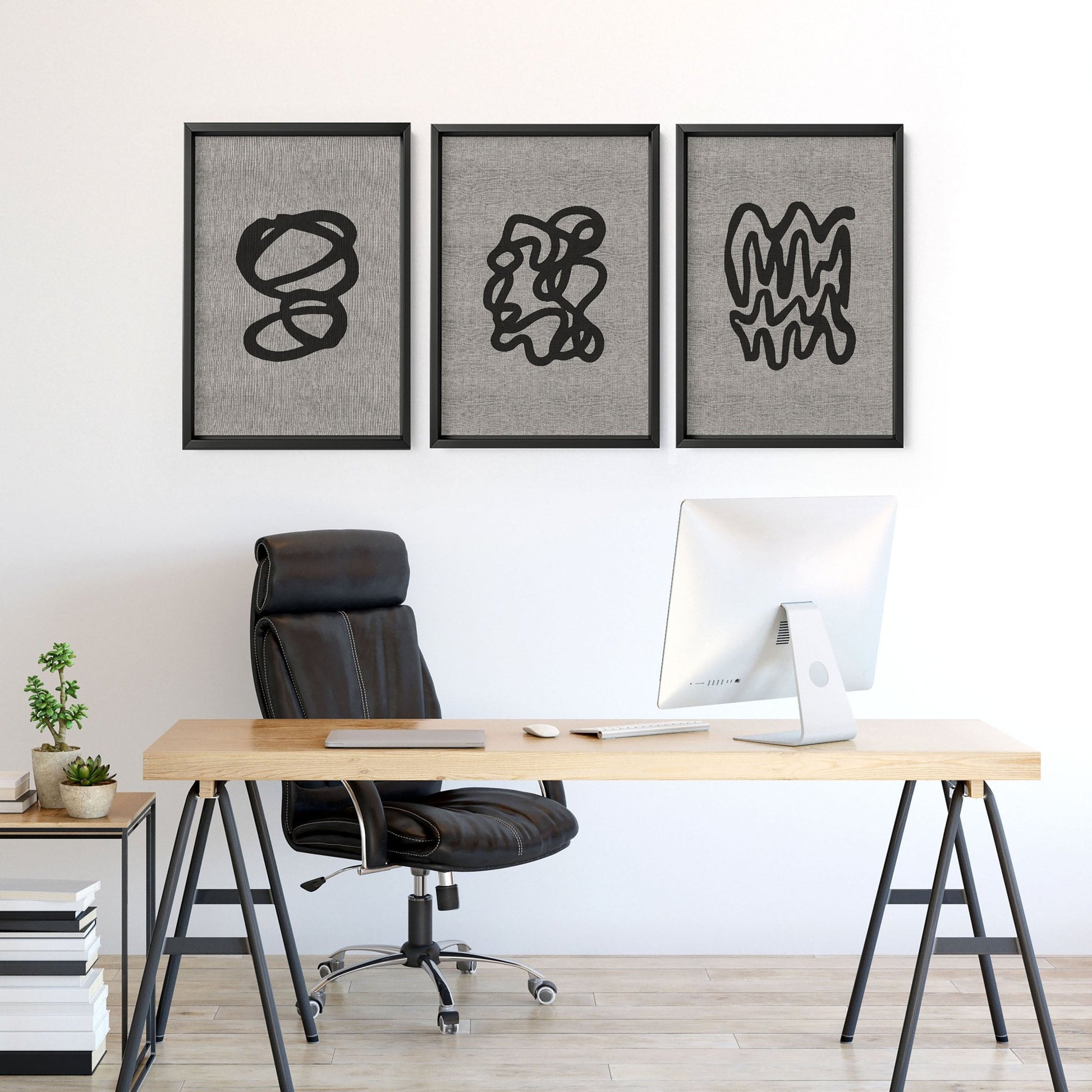 Office Home Decor Ideas | Set of 3 wall art prints