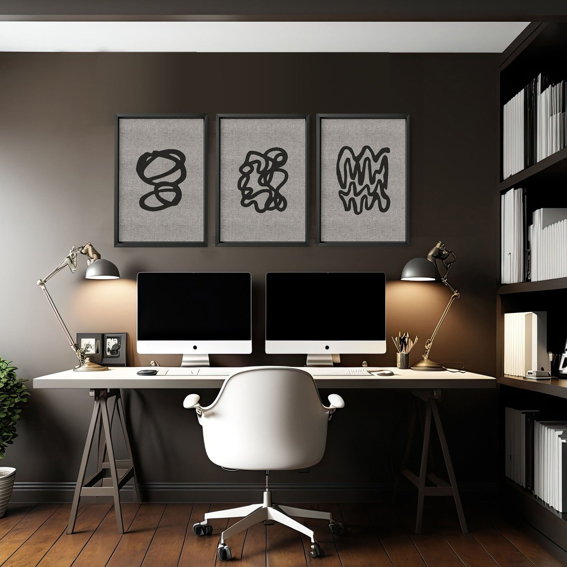 Office Home Decor Ideas | Set of 3 wall art prints