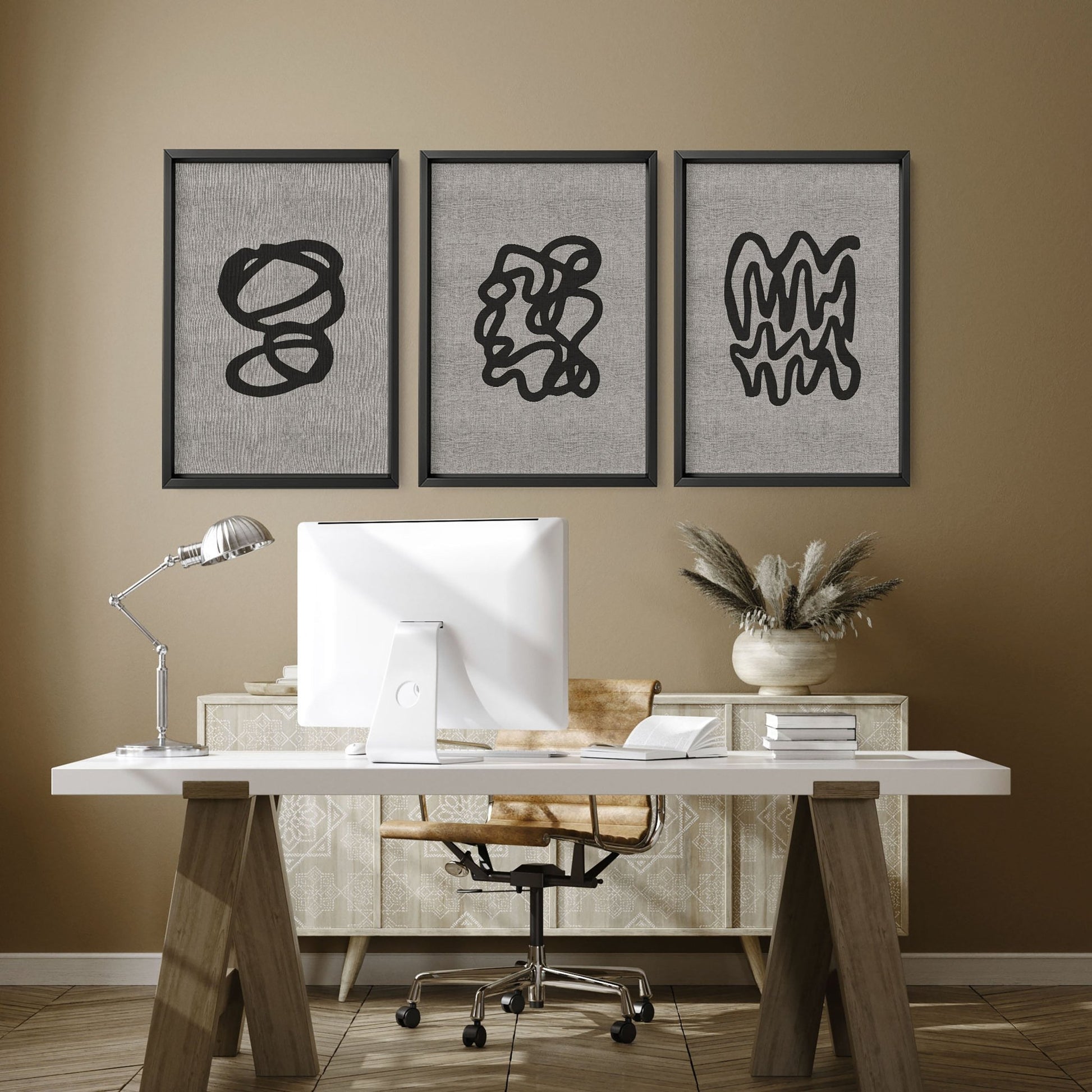 Office Home Decor Ideas | Set of 3 wall art prints