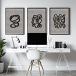 Office Home Decor Ideas | Set of 3 wall art prints