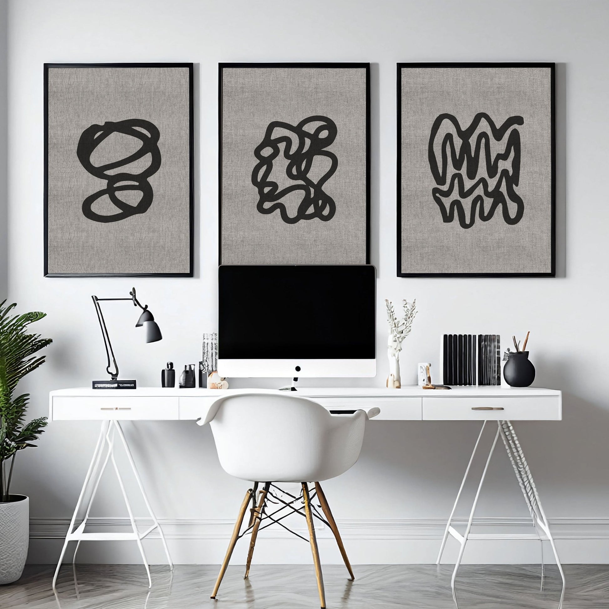 Office Home Decor Ideas | Set of 3 wall art prints