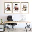 Office Wall Decor Ideas for Work | Paris Winter Street Scene Travel wall art 