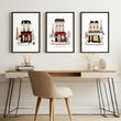 Office Wall Decor Ideas for Work | Paris Winter Street Scene Travel wall art 