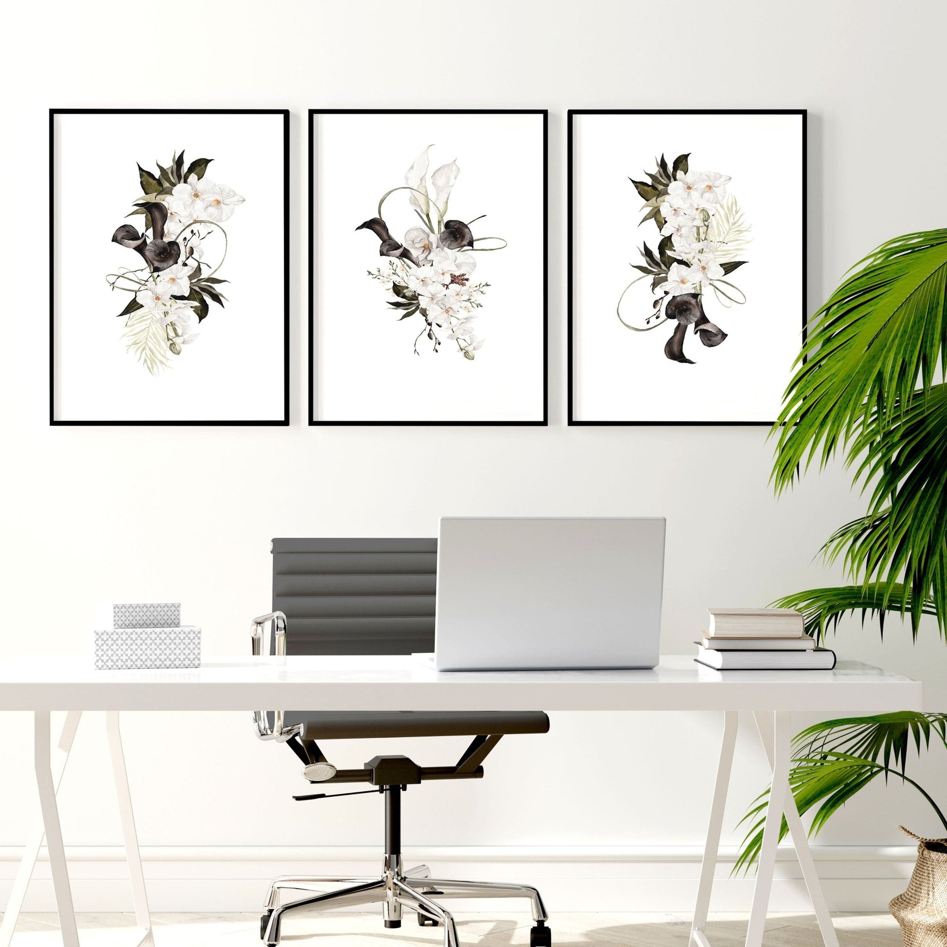 Office Wall Decoration Ideas | Set of 3 wall art prints