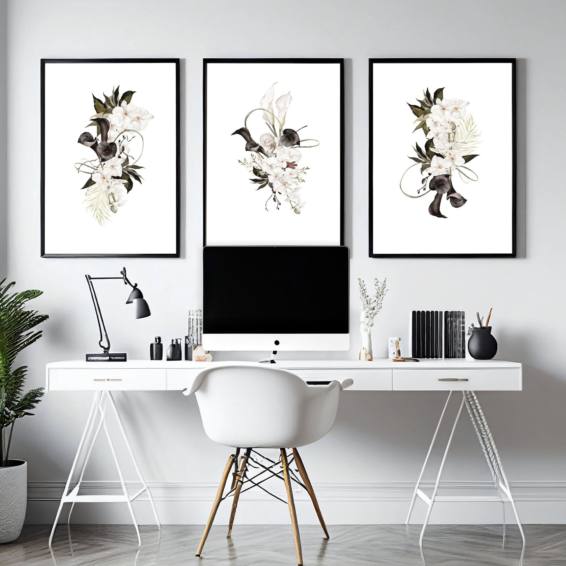 Office Wall Decoration Ideas | Set of 3 wall art prints