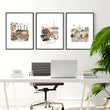 Office Wall Decoration Paris Travel wall art 