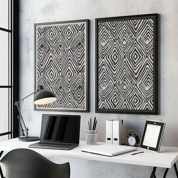 Office Wall Prints | Set of 2 wall art prints