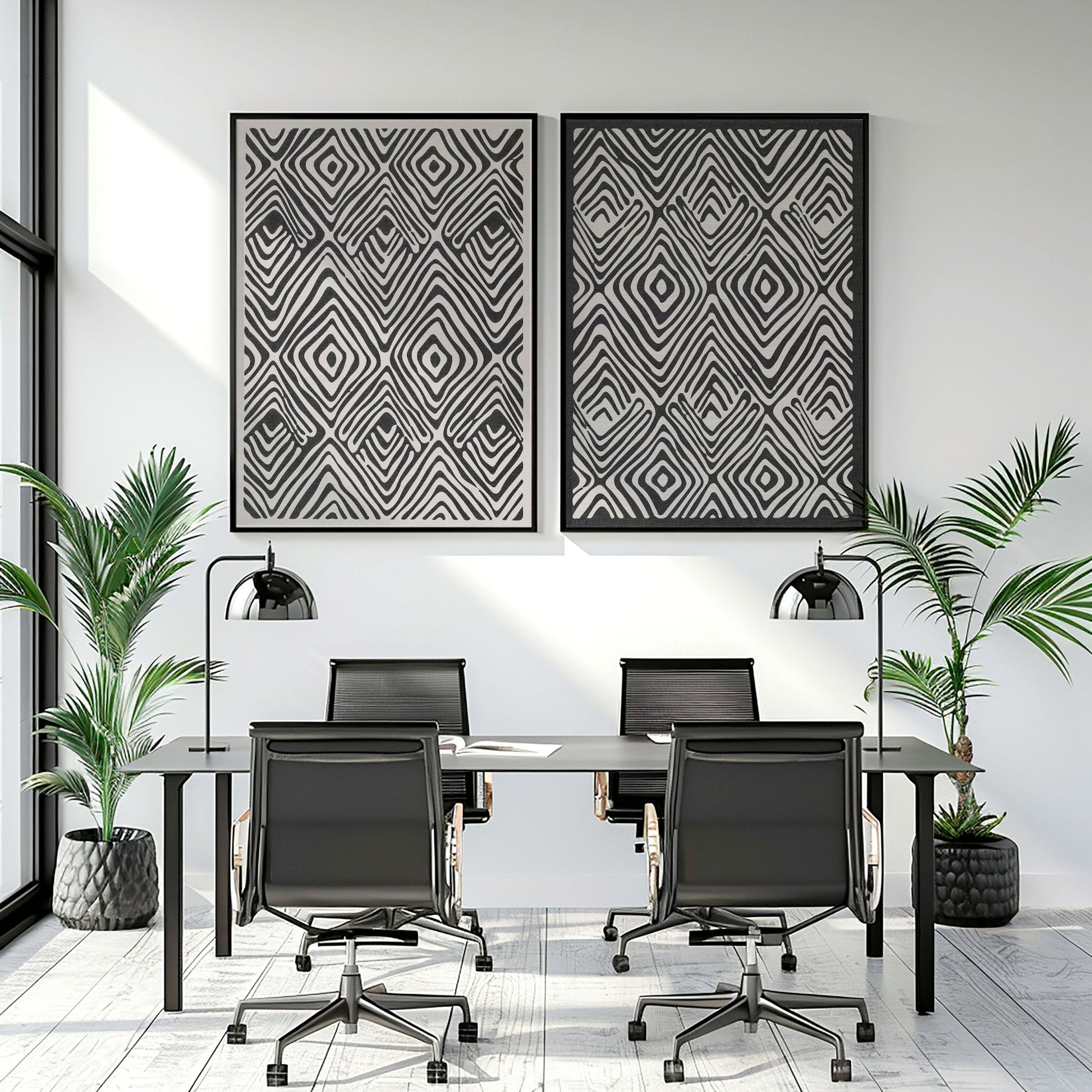 Office Wall Prints | Set of 2 wall art prints