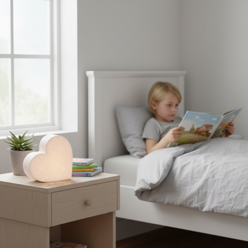 Ola Kids Heart Ceramic Night Light