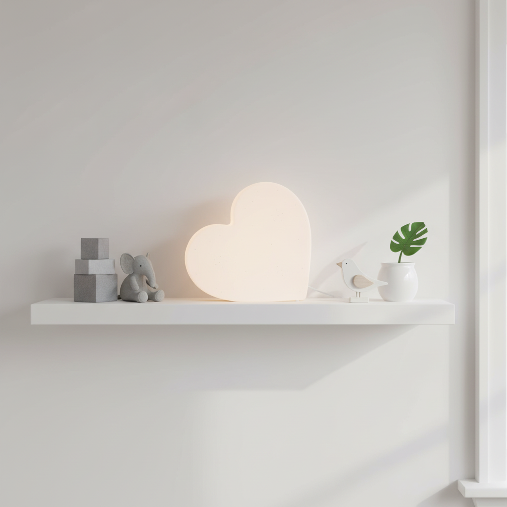 Ola Kids Heart Ceramic Night Light