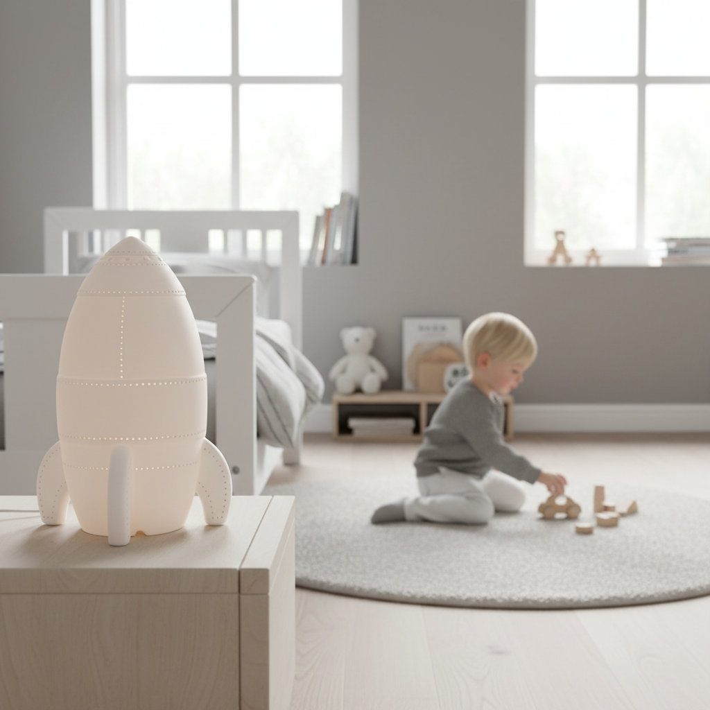 Ola Kids Rocket Ceramic Night Light