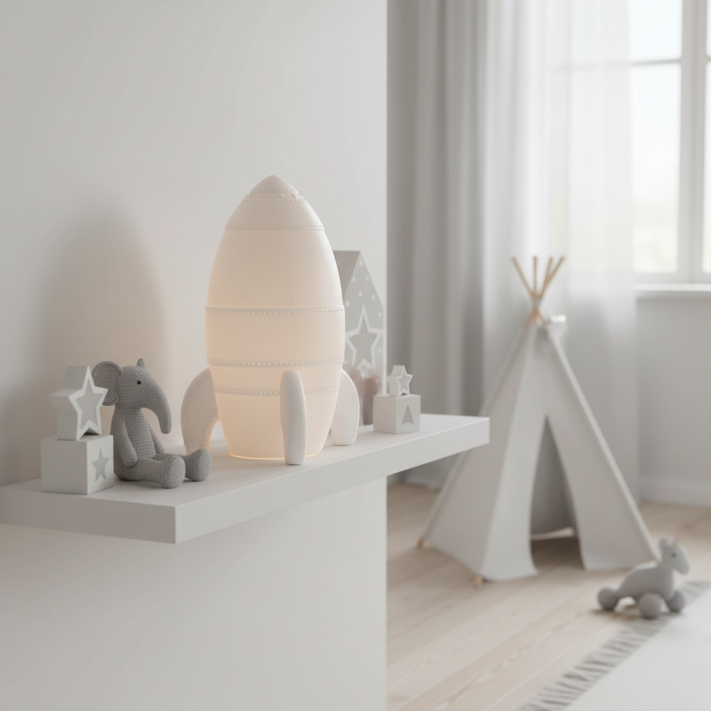 Ola Kids Rocket Ceramic Night Light