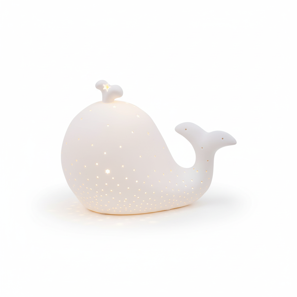 Ola Kids Whale Ceramic Night Light