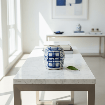 Old Blue & White Porcelain Jar n° 1