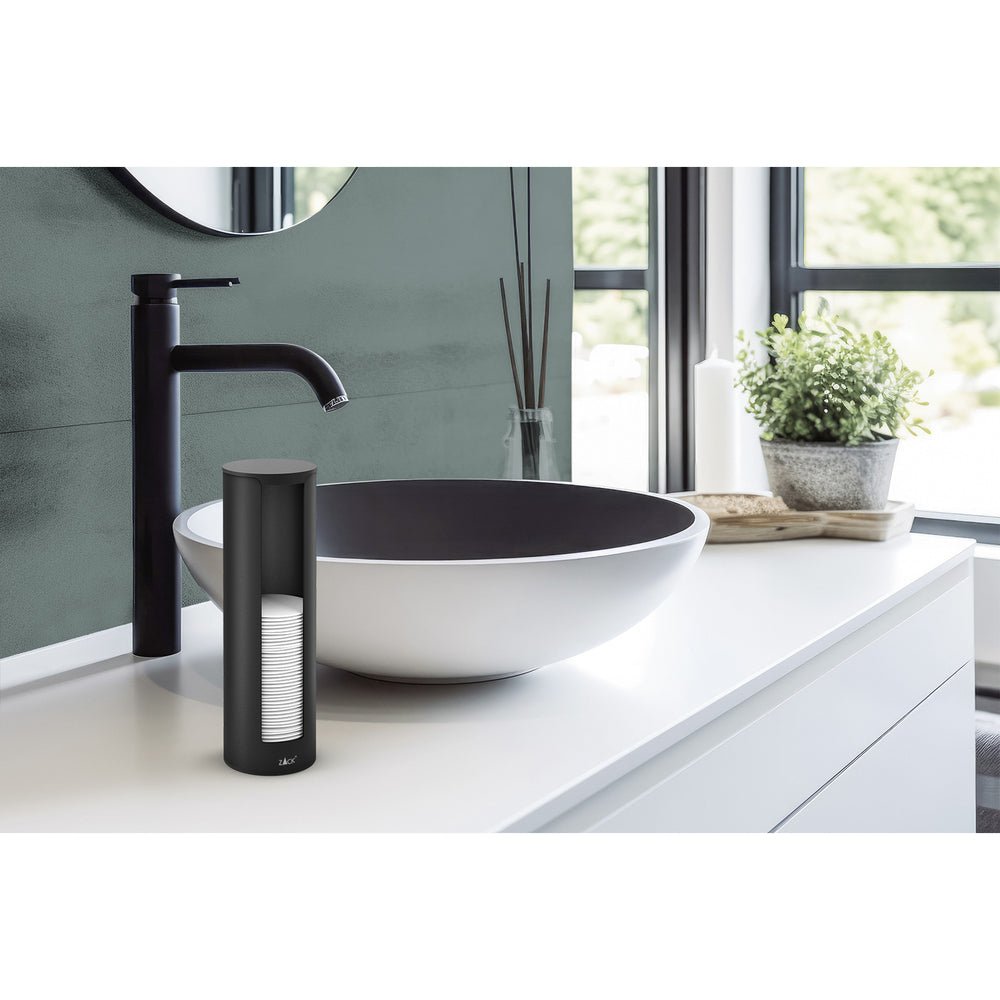 Olomo Black Freestanding Cotton Pad Dispenser 40518