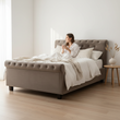 Orlando Grey Ottoman Double Bed
