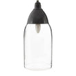 Oslo Grey Glass and Iron Pendant Light