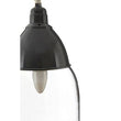 Oslo Grey Glass and Iron Pendant Light