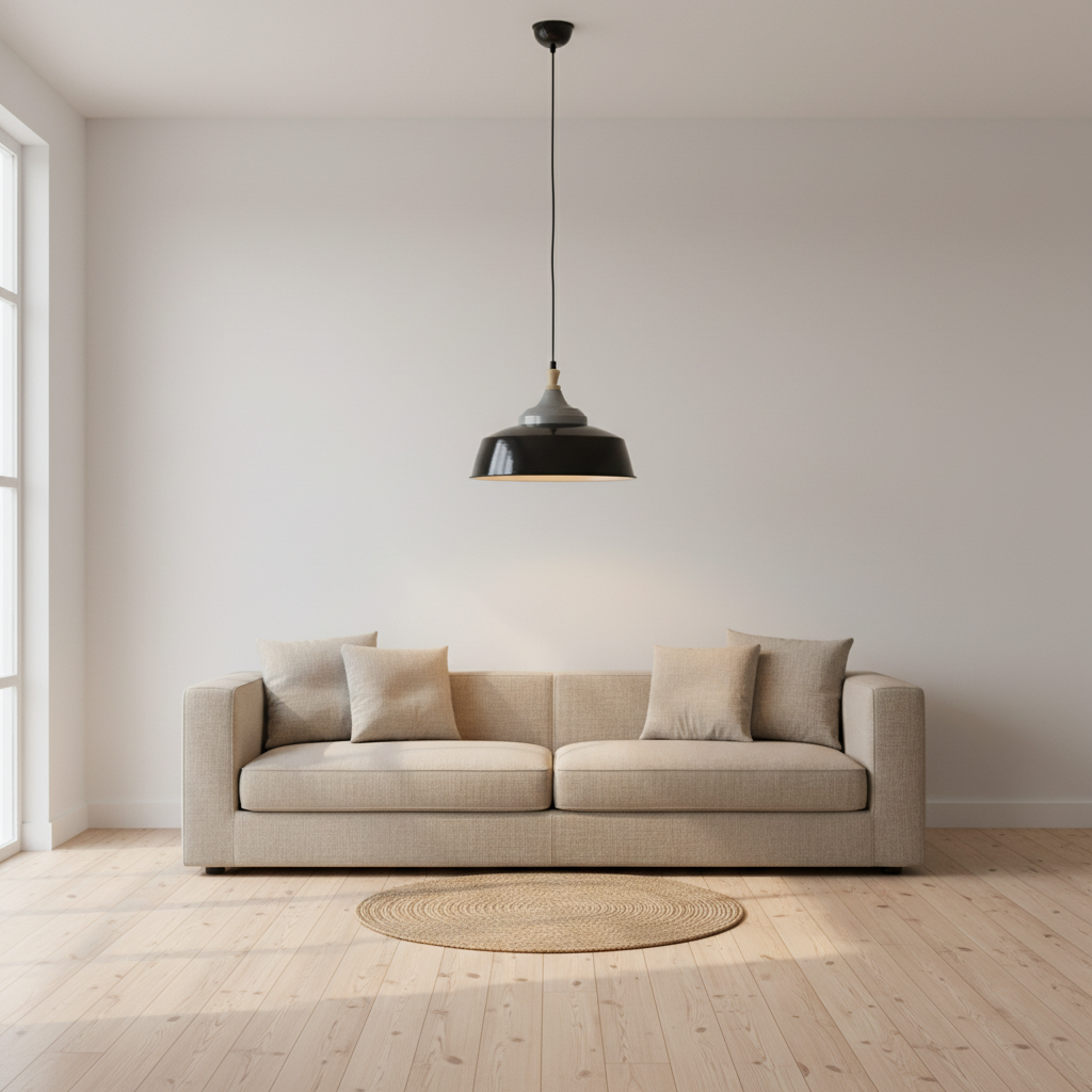 Oslo Black Large Pendant Light