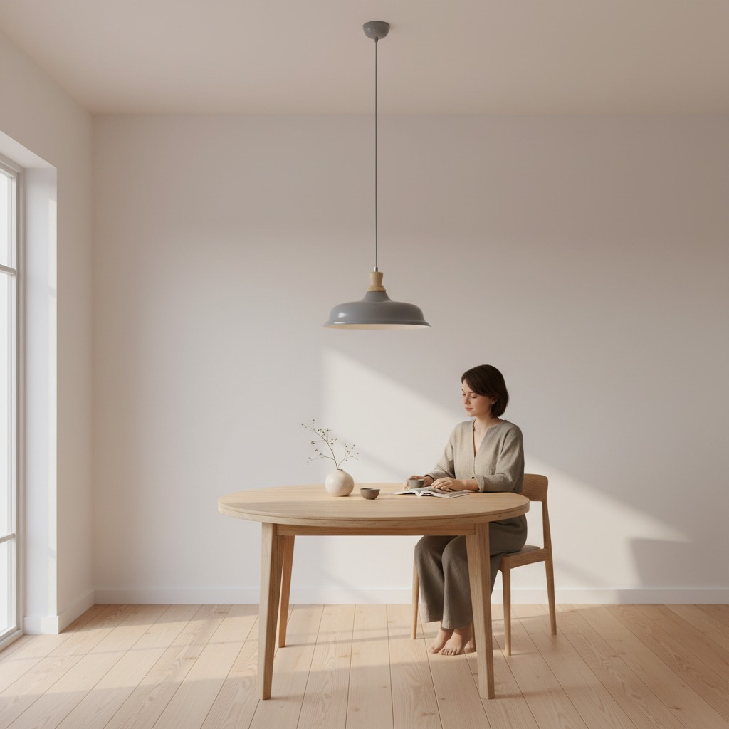 Oslo Grey Small Pendant Light