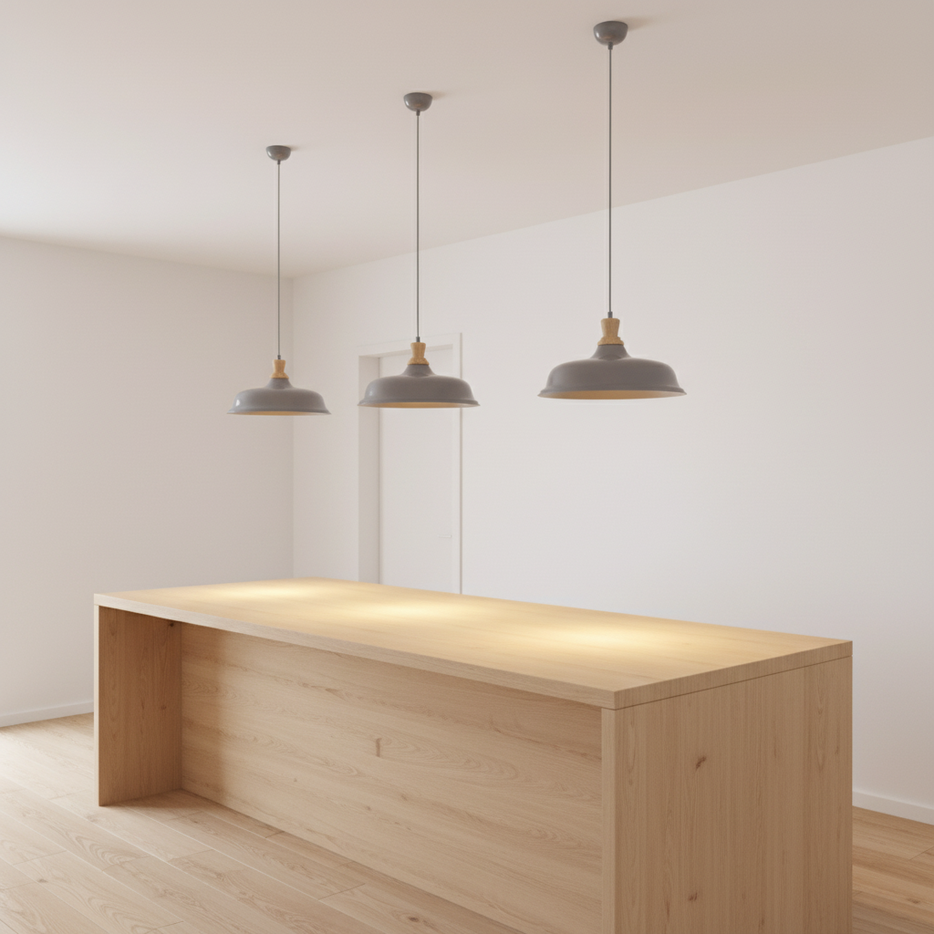 Oslo Grey Small Pendant Light