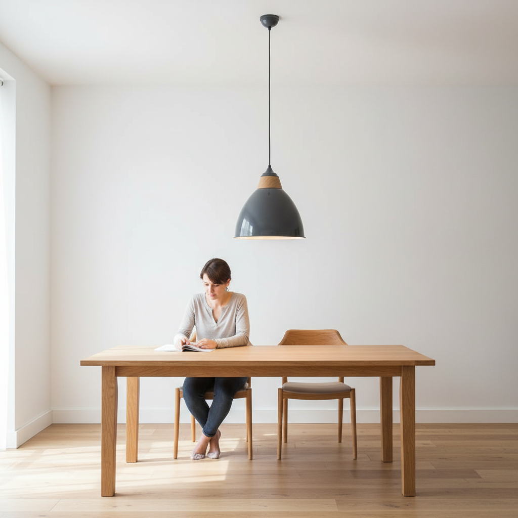 Oslo Large Grey Bell Shaped Pendant Light