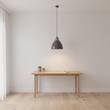 Oslo Large Grey Bell Shaped Pendant Light
