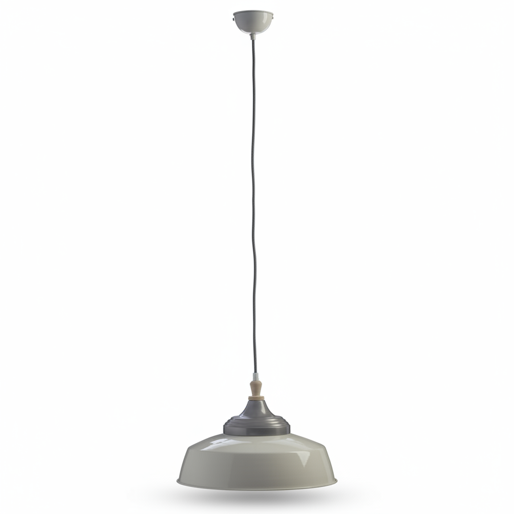 Oslo Large White Bowl Shaped Pendant Light