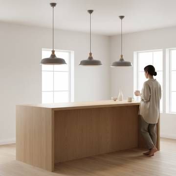 Oslo Small Pendant Light with Zinc Finish