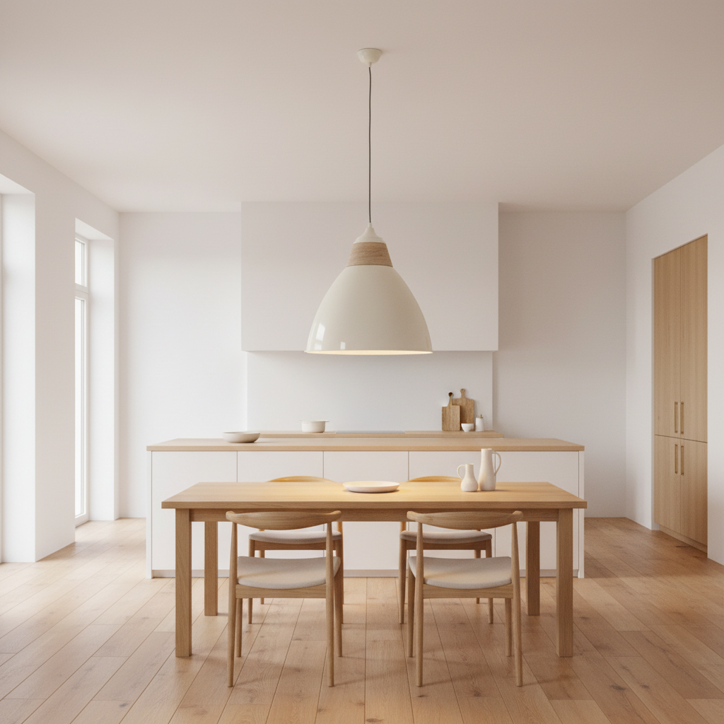 Oslo White Extra Large Pendant Light