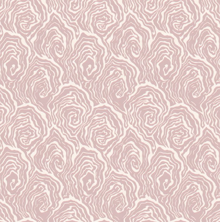 Oysters - in Venus Pink - Wallpaper