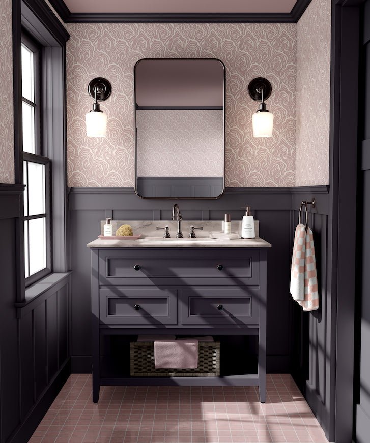 Oysters - in Venus Pink - Wallpaper