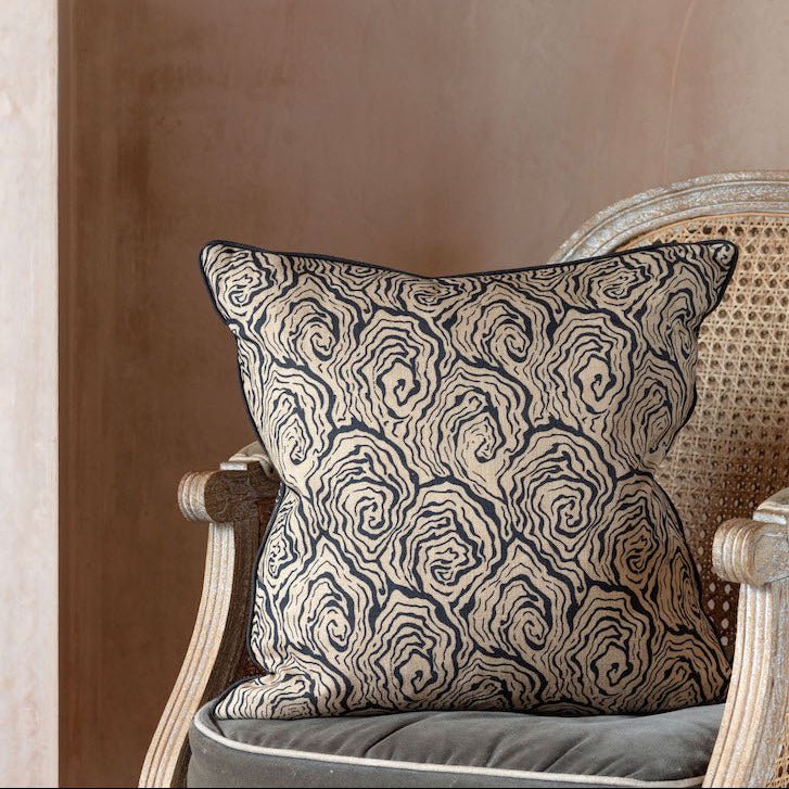 Oysters Monochrome Cushion