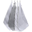 Pack of 4 Green Cotton Tea Towels for Drying Dishes and Cleaning Spills High Absorbency and Durability 65x45 cm